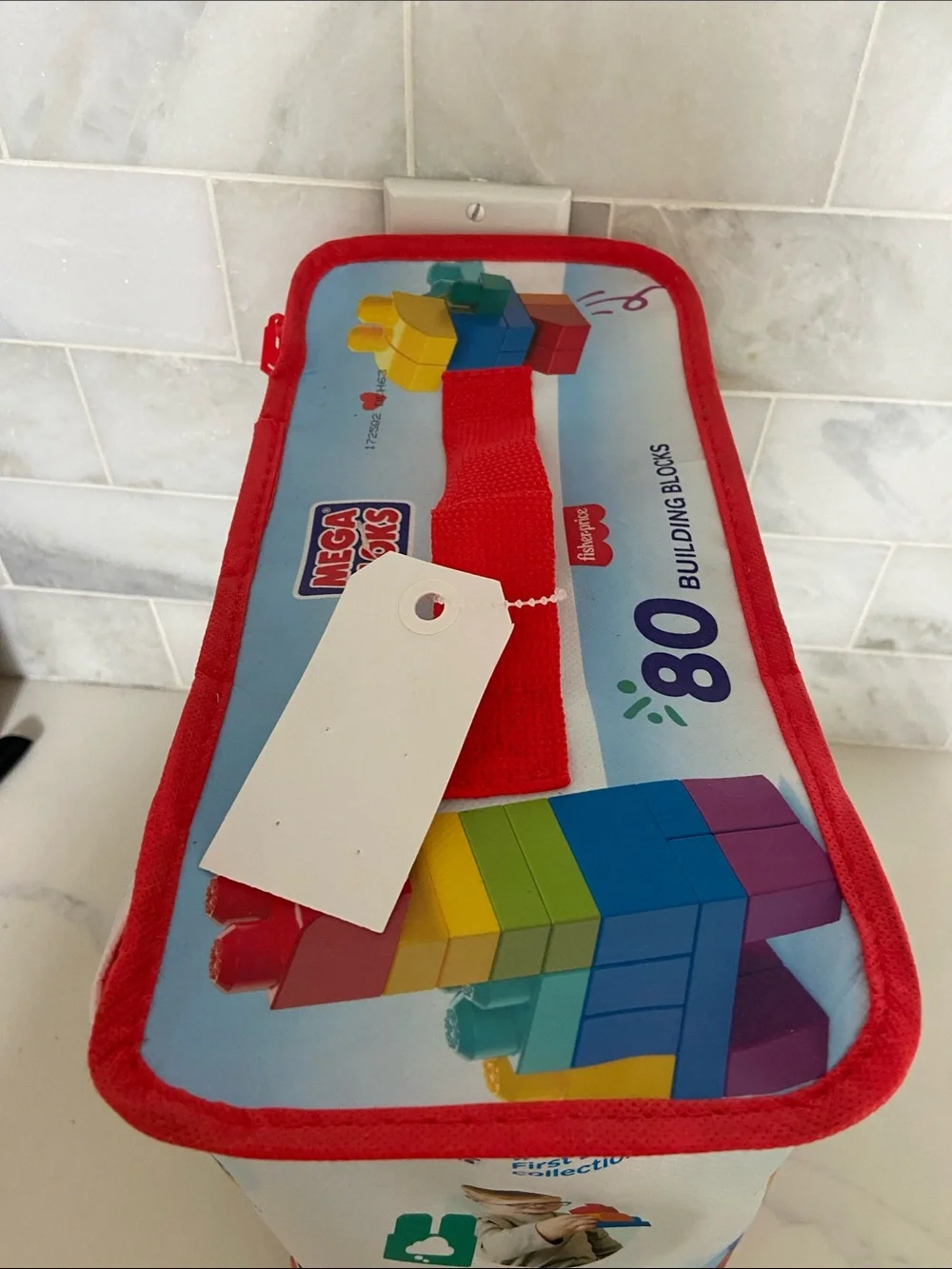 Fisher-Price Mega Bloks Building Bag - Red, Blue, Yellow, Green, Purple, Orange